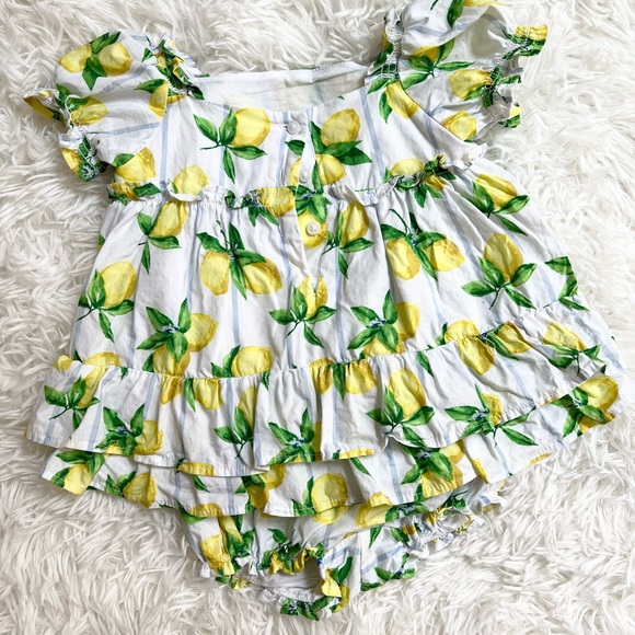 JANIE AND JACK LEMON DRESS WITH BOTTOMS - Picture 2 of 3